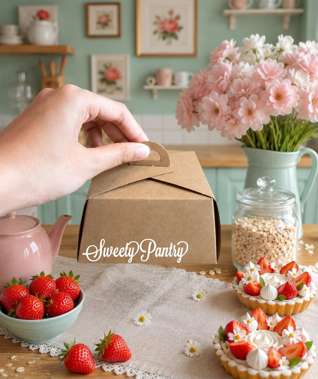 50PCS - 40410 - Cake gift Box Dus Kue mini Multi Purpose Box - Image 3