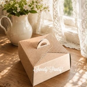 50PCS - 40411 - Cake gift Box Dus Kue mini Multi Purpose Box motif garis