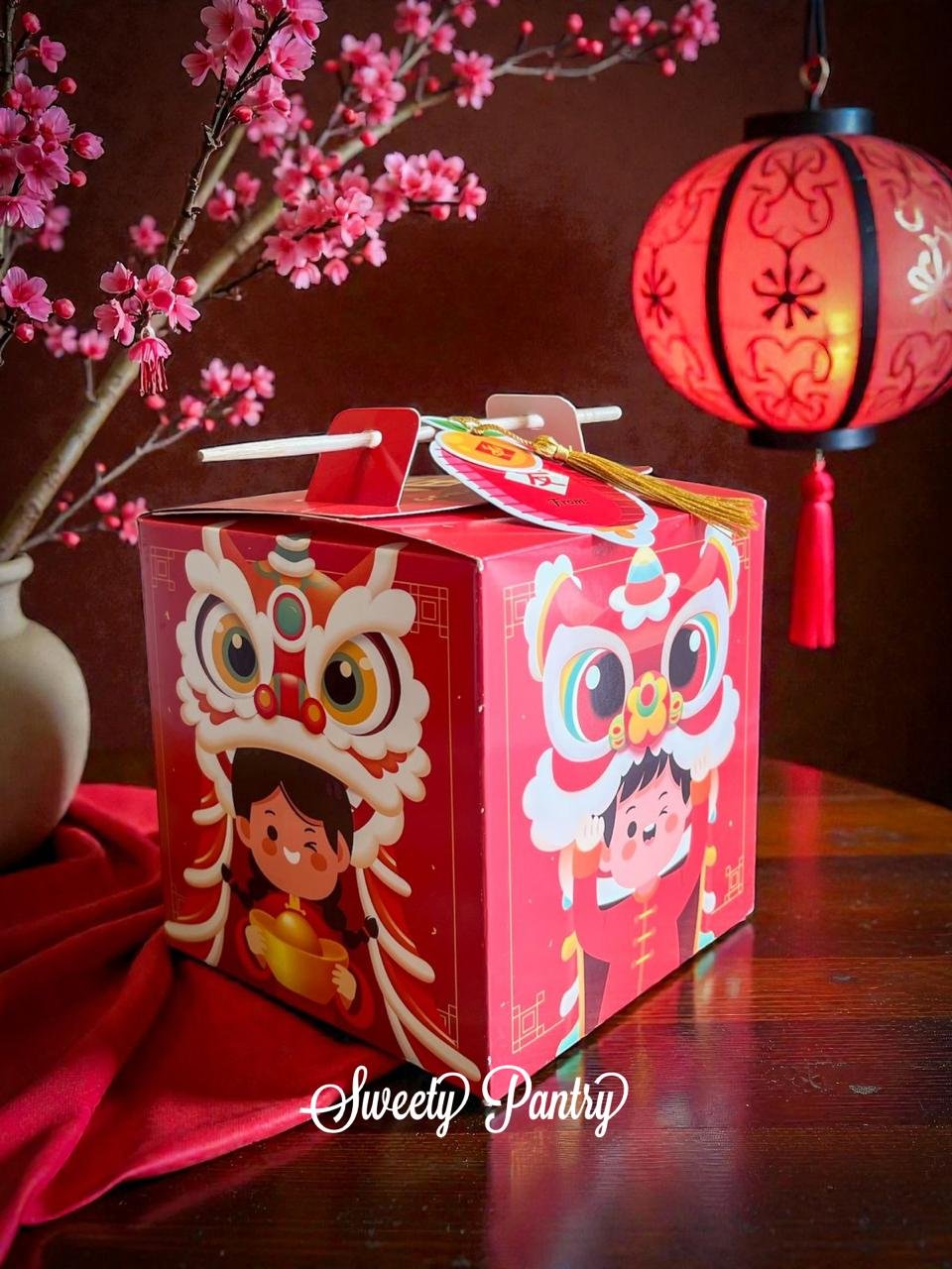 5PCS - BARONG KID - Box Toples kotak kue kering Dus Imlek Packaging CNY