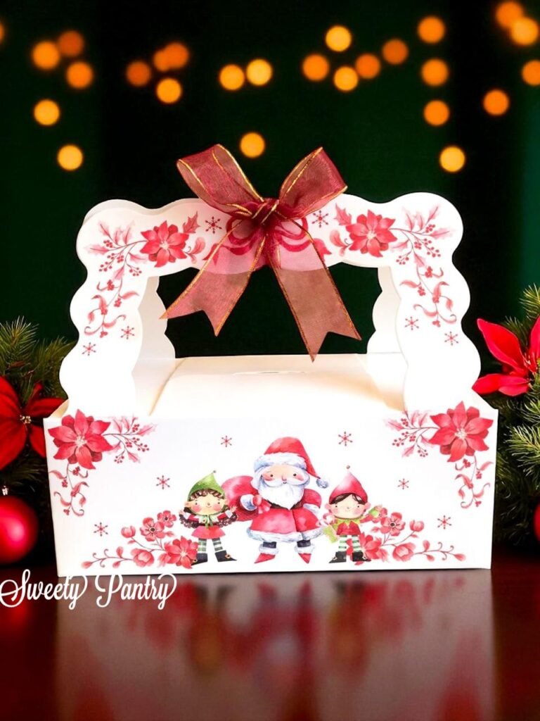 5PCS - FELIX - box dus packaging hampers tenteng Natal kemasan kotak Christmas uk 20x10x7,5 cm