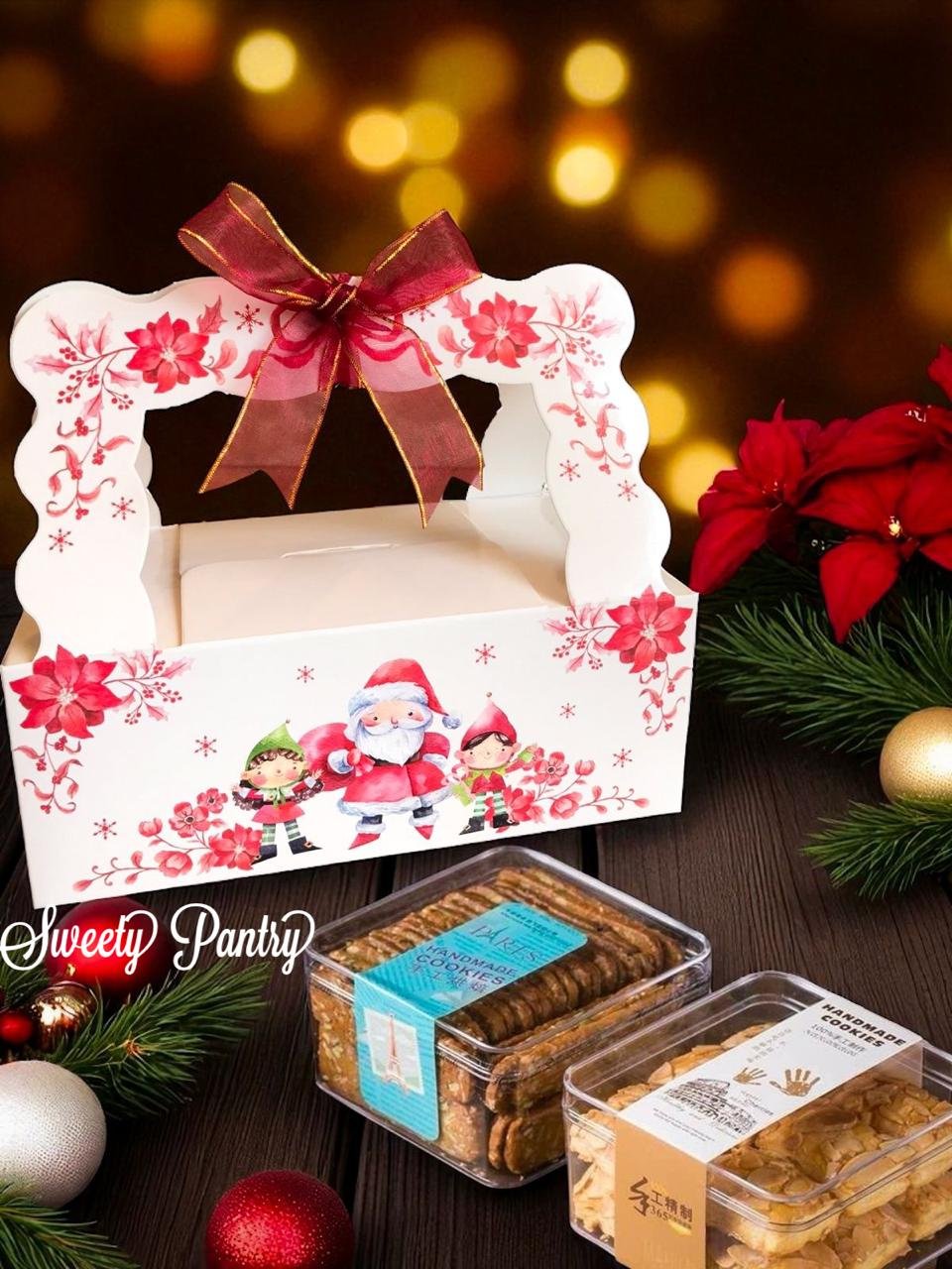 5PCS - FELIX - box dus packaging hampers tenteng Natal kemasan kotak Christmas uk 20x10x7,5 cm - Image 4