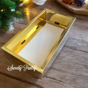 5PCS - GOLDIE - Dus Kue Cake Box toples Natal Kemasan Kue Christmas