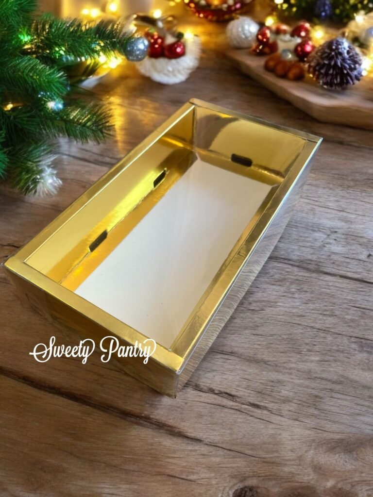 5PCS - GOLDIE - Dus Kue Cake Box toples Natal Kemasan Kue Christmas