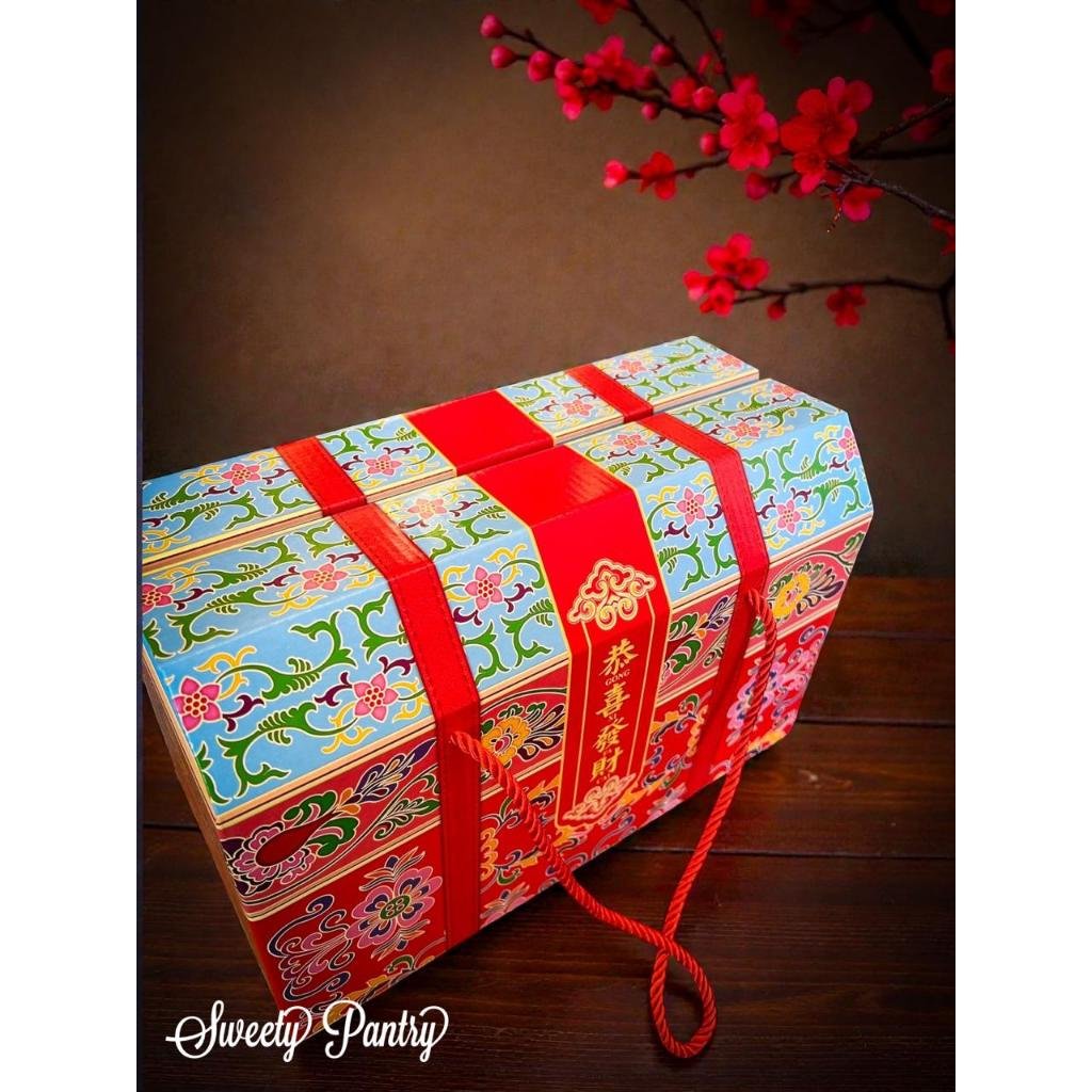 5PCS - HIRO ABSTRACT - box dus packaging toples kotak kue kering imlek CNY - Image 3