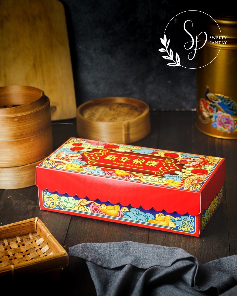 10PCS - LEON - cake box dus kotak Packaging Imlek box Toples CNY - Image 3
