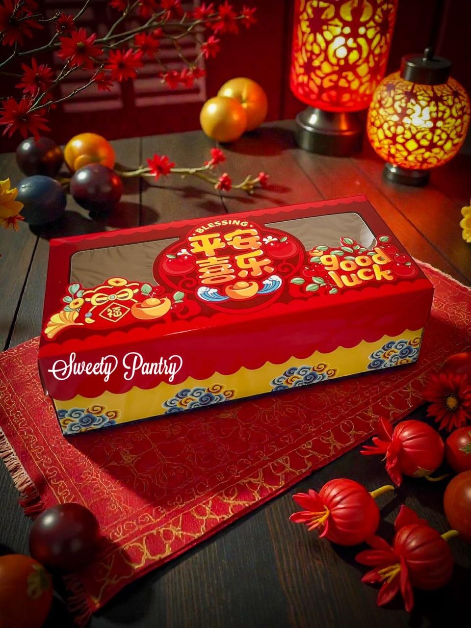 10PCS - LEON - cake box dus kotak Packaging Imlek box Toples CNY - Image 5
