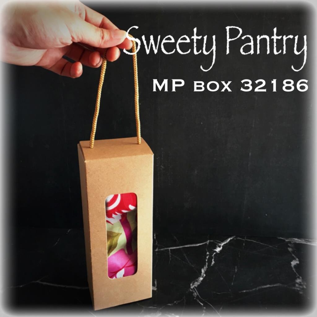 10PCS - 32186 B - Box Hijab / Dus Hijab / packaging baju / box serbaguna / MP Box 8x6x21cm Brown