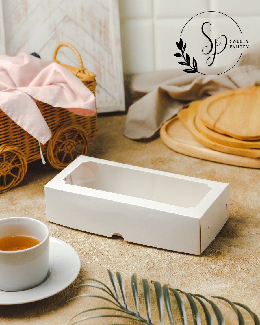 10PCS - RB WINDOW 221005 - Dus kotak box Packaging Brownies Putih 22x10x5 cm - Image 4