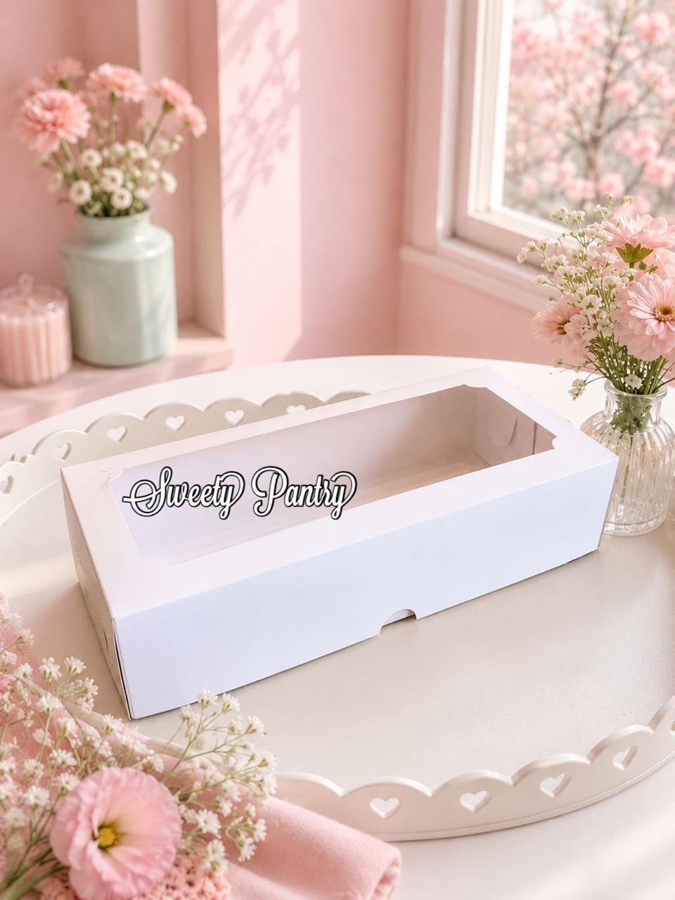 10PCS - RB WINDOW 221005 - Dus kotak box Packaging Brownies Putih 22x10x5 cm - Image 3