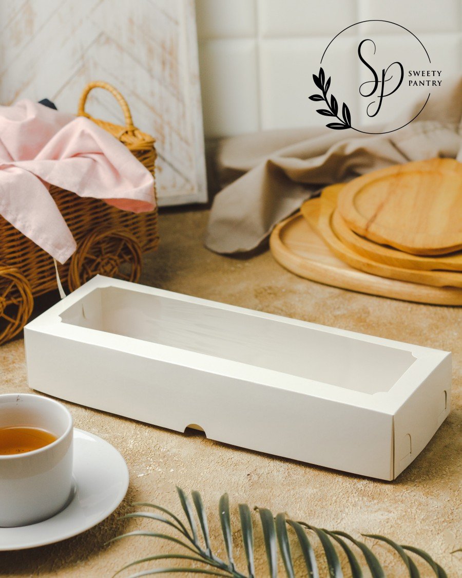 10PCS - RB WINDOW 301005 - Dus kotak box Packaging Brownies Putih 30x10x5 cm - Image 4