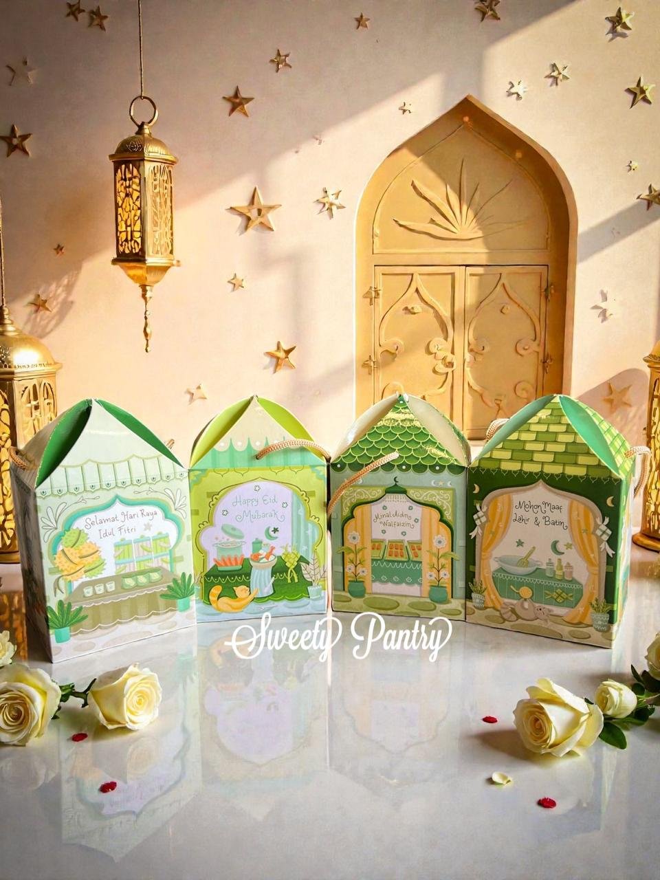 12PCS MIX - TBIF SOUK MARRAKESH - Box kotak packaging Dus hampers Lebaran dus Toples Jar 500-600 ml Idul Fitri