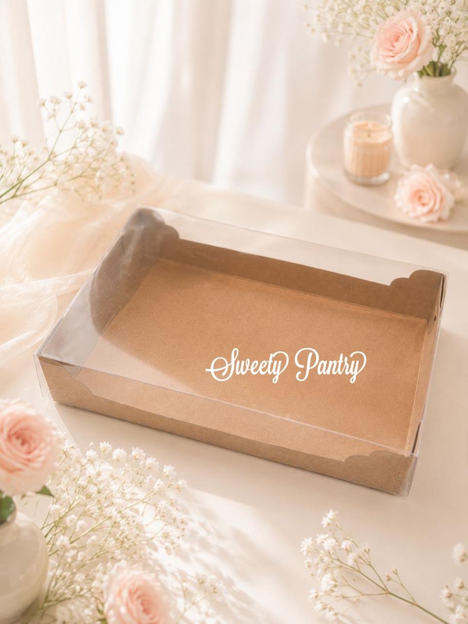 10PCS - WB Donat 6 - Packaging Kotak Cake Box Dus Donut Cake Donut Kue Sus isi 6