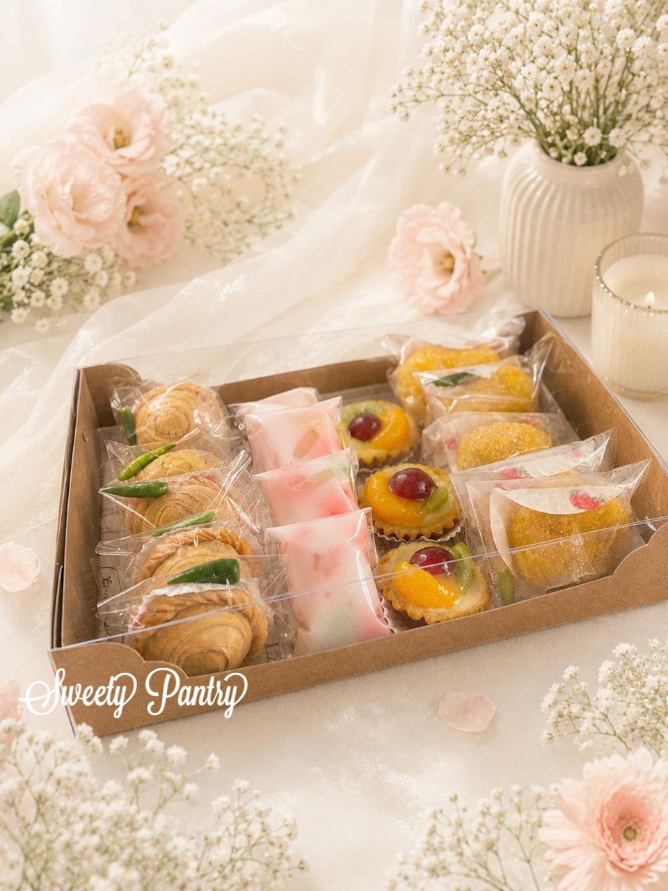 10PCS - WB Donat 6 - Packaging Kotak Cake Box Dus Donut Cake Donut Kue Sus isi 6 - Image 3