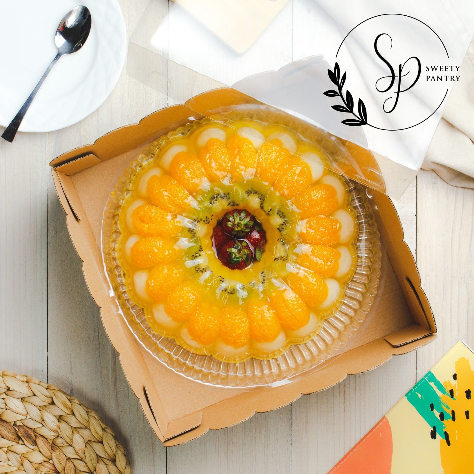 5PCS - WAVY 25 - Dus Box Pudding Packaging Kotak kue Puding Wavy Window mika - Image 4