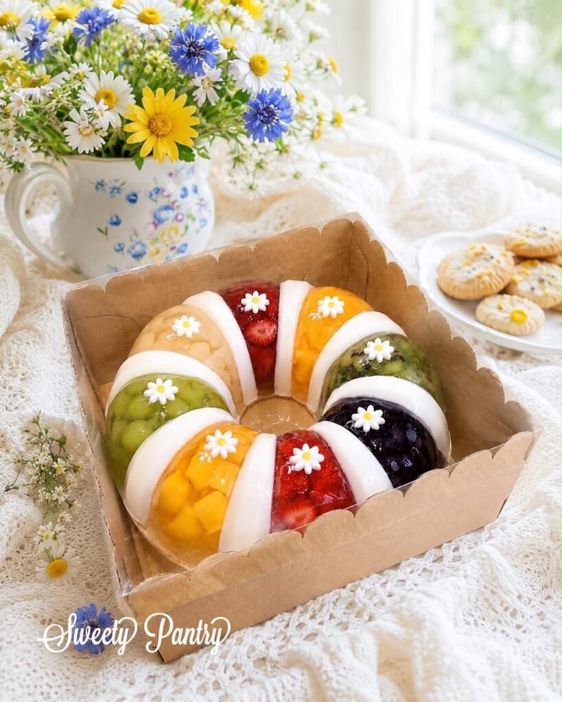 5PCS - BOX WAVY WINDOW - Dus Box Pudding Packaging Kotak kue Puding Wavy Window mika Corrugated