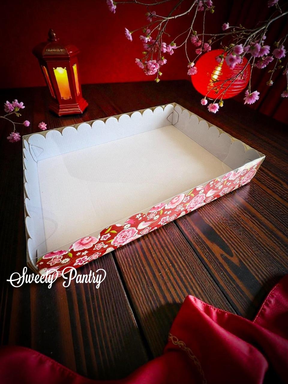 5PCS - WAVY NAMPAN - Mika Nampan kue jajanan pasar Packaging box tampah - Image 9