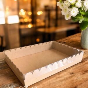 5PCS - WAVY NAMPAN - Mika Nampan kue jajanan pasar Packaging box tampah