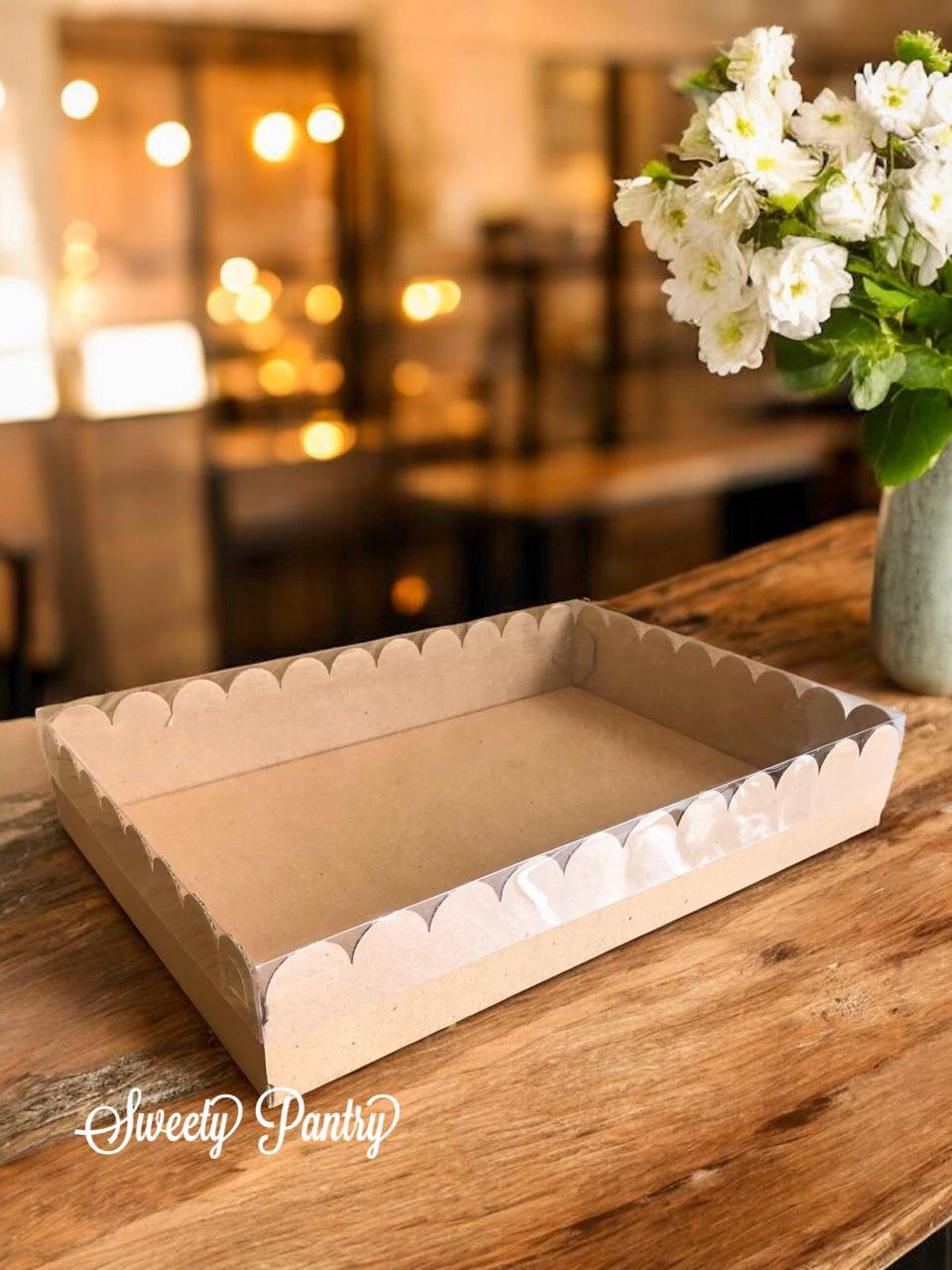 5PCS - WAVY NAMPAN - Mika Nampan kue jajanan pasar Packaging box tampah