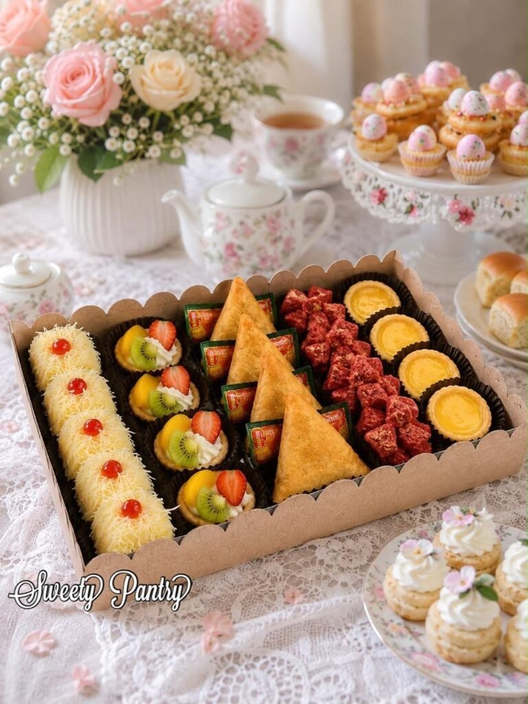 5PCS - WAVY NAMPAN - Mika Nampan kue jajanan pasar Packaging box tampah