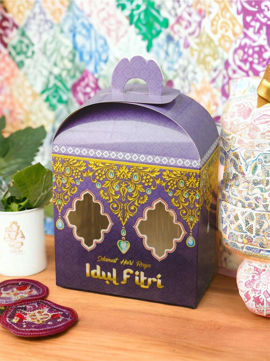 5PCS - ZAHRA - dus cake box packaging Kotak hampers toples lebaran idul fitri - Image 4