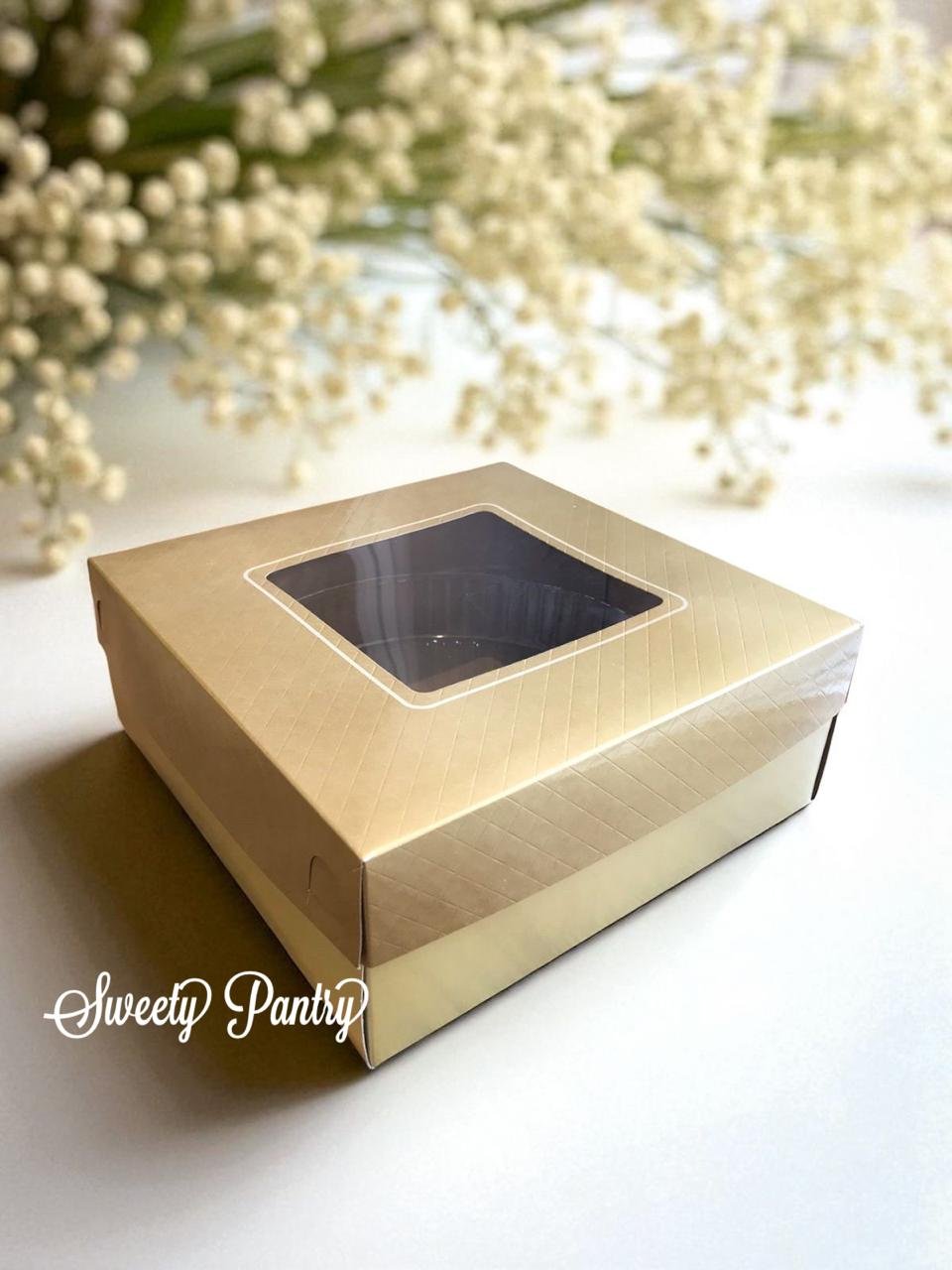 10PCS - WAJIK GOLD - Dus kue box Kemasan kotak Packaging Motif Wajik Gold - Image 2