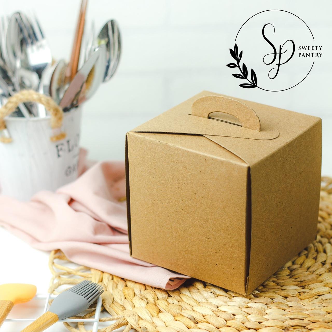 10PCS - 41212 - Dus kue / Box Toples / Packaging kue uk 12x12x12 cm - Image 3