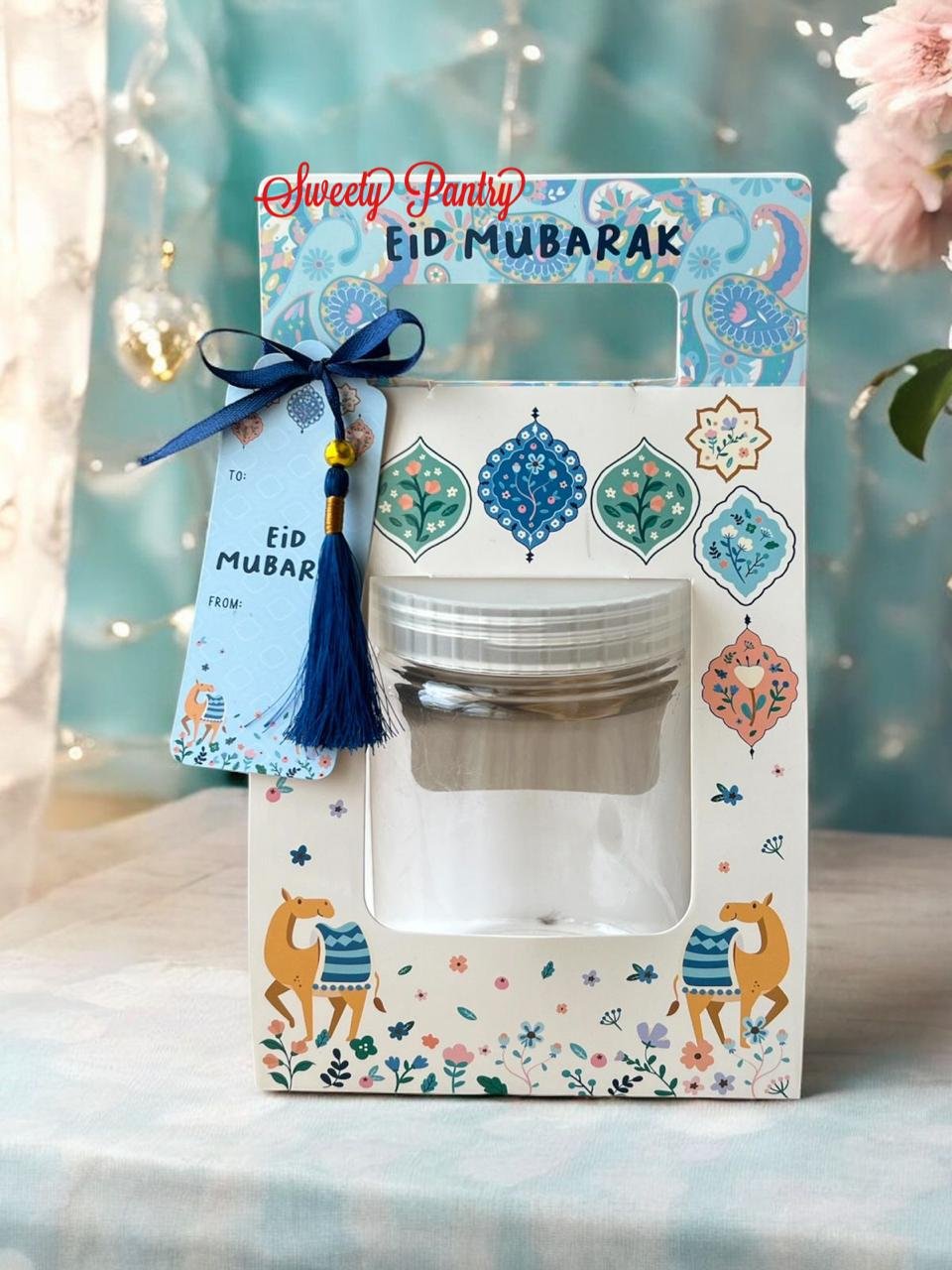 10PCS - AMINA - Box hampers Lebaran kotak packaging Sleeve Toples jar Idul Fitri