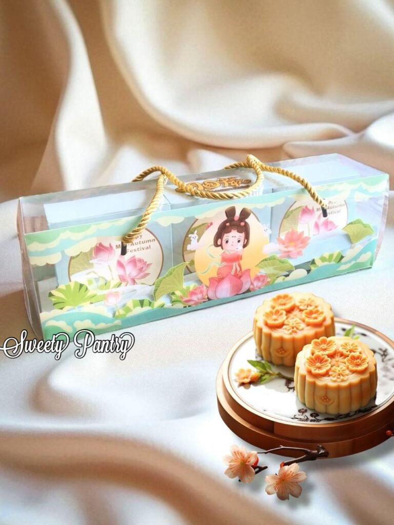 5PCS - MB SERIES - 5Dus kotak packaging Box kue bulan Kemasan Mooncake 125gr Set 3