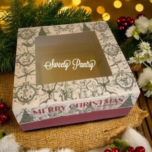 10PCS - CB 20 GLACIA -Packaging Cake Box Christmas Dus Hampers Kemasan Kue Natal
