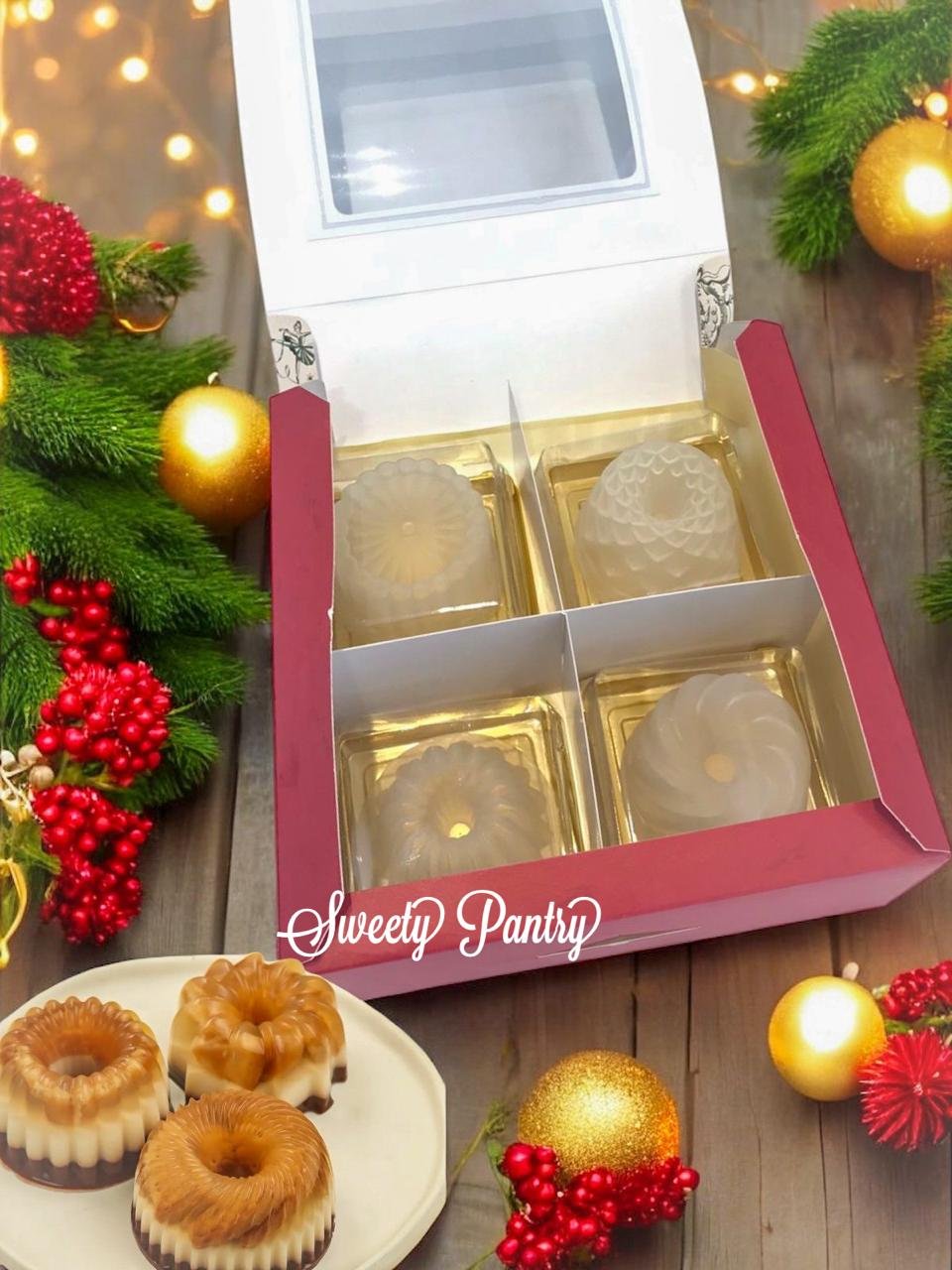 10PCS - CB 20 GLACIA -Packaging Cake Box Christmas Dus Hampers Kemasan Kue Natal - Image 4