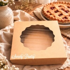 10PCS - CB242406 B - Dus Kue / Packaging Kue / Cake Box 24x24x6 cm Brown