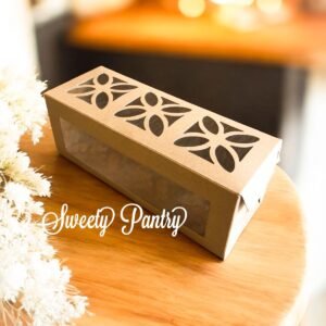 10PCS - CB250909 B - dus/box/packaging/kemasan kue/cake/bolu gulung Ukuran 25x9x9cm Brown