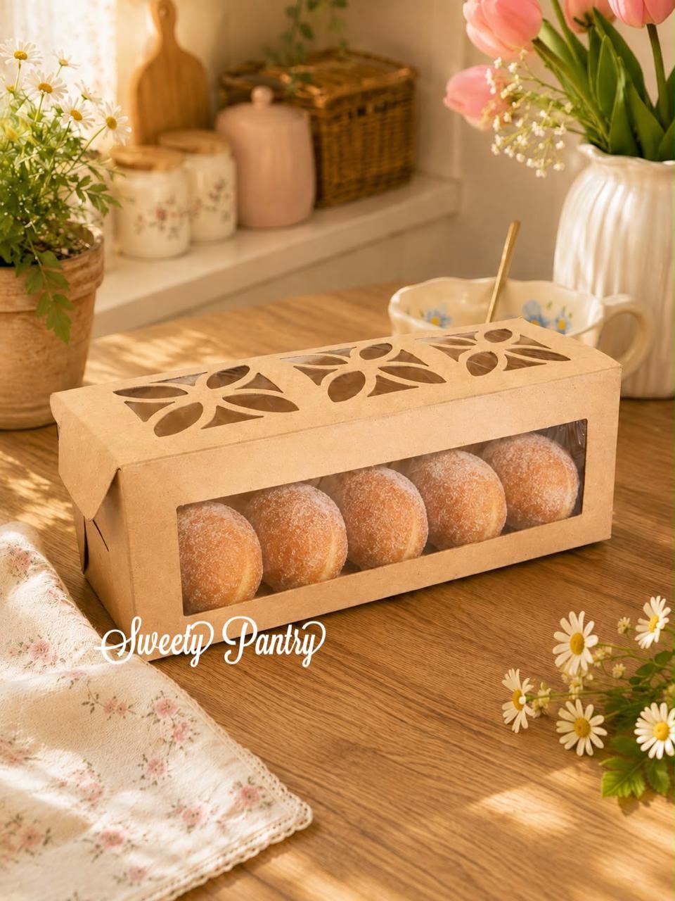 10PCS - CB250909 B - dus/box/packaging/kemasan kue/cake/bolu gulung Ukuran 25x9x9cm Brown - Image 3