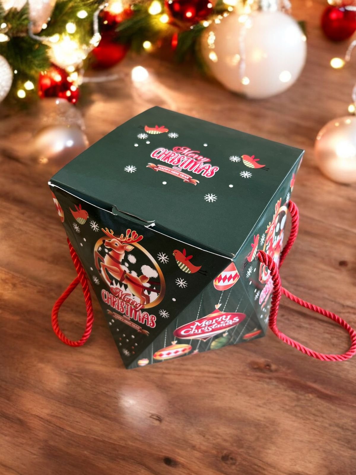 5PCS - CHIMNEY - Box kotak dus packaging Toples Natal Kue kering Christmas - Image 2