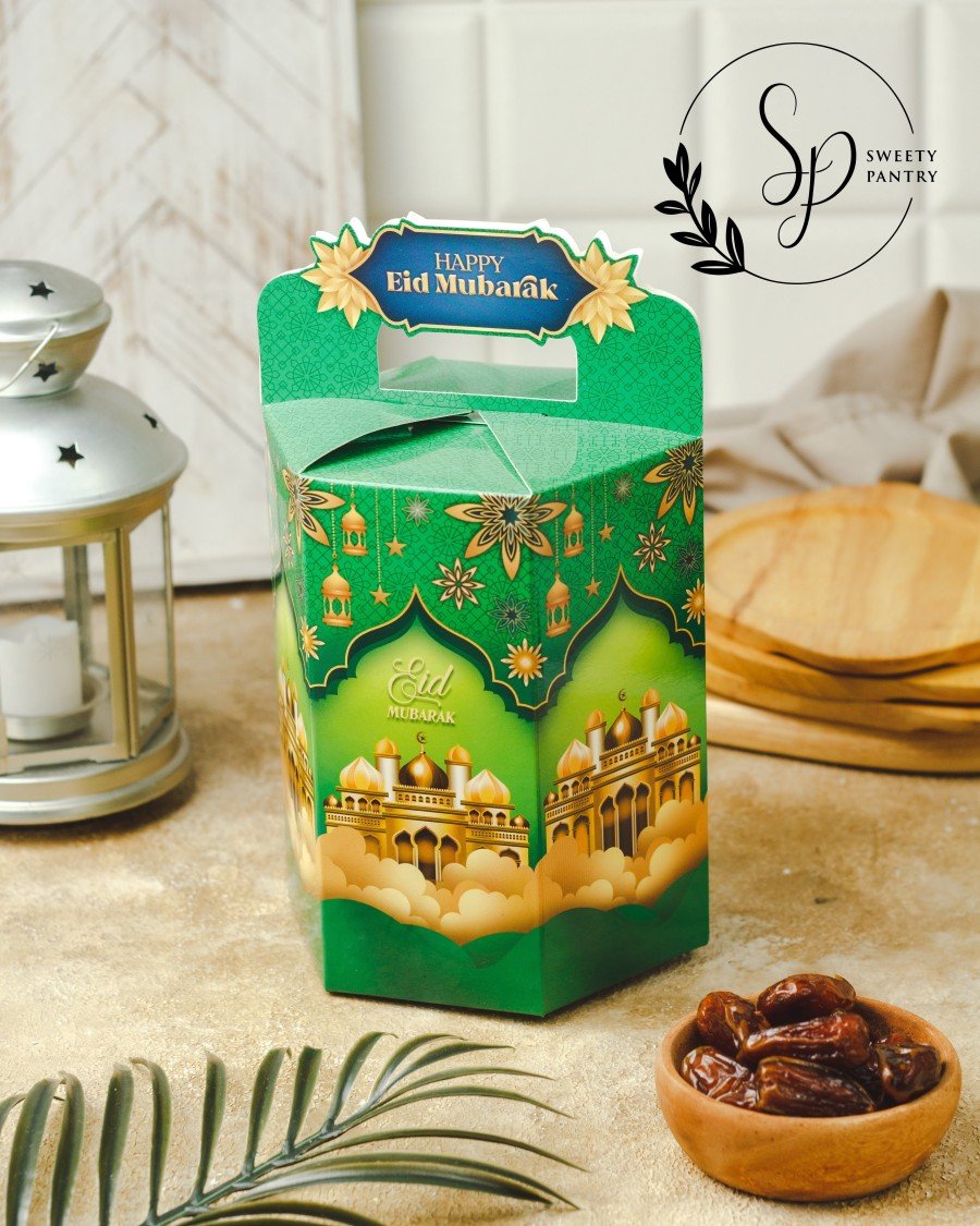 5PCS - CHRYSANT - Dus box Packaging Kotak Lebaran toples kue kering idul fitri