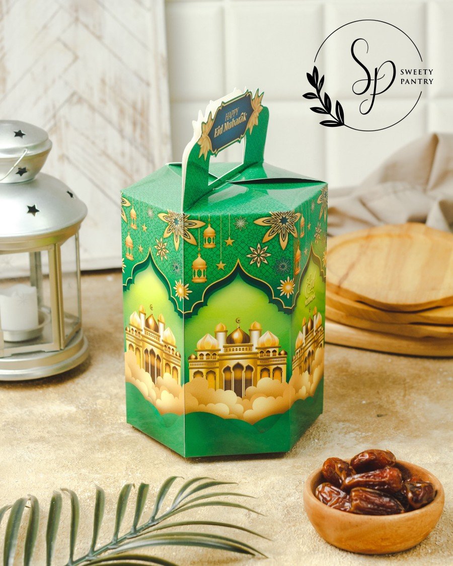 5PCS - CHRYSANT - Dus box Packaging Kotak Lebaran toples kue kering idul fitri - Image 2