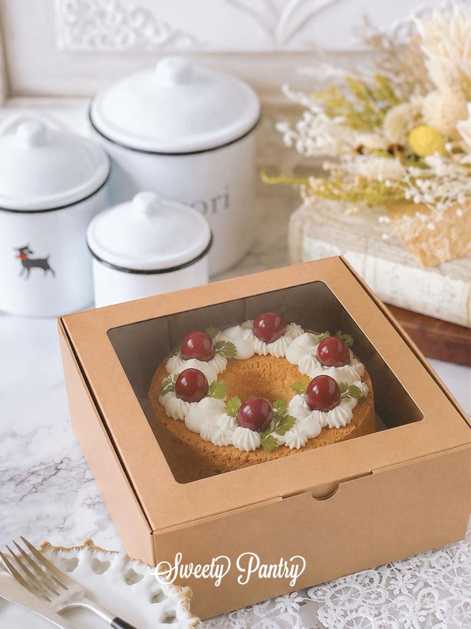 5PCS - CB Corr Window - Cake box dus kemasan packaging kue brownies lapis surabaya Corrugated - Image 12