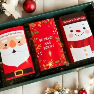 5PCS - EMERALD - Dus Toples Packaging hampers Natal Box Kue Kering Christmas