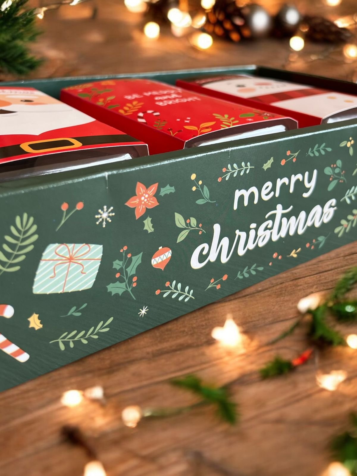 5PCS - EMERALD - Dus Toples Packaging hampers Natal Box Kue Kering Christmas - Image 6