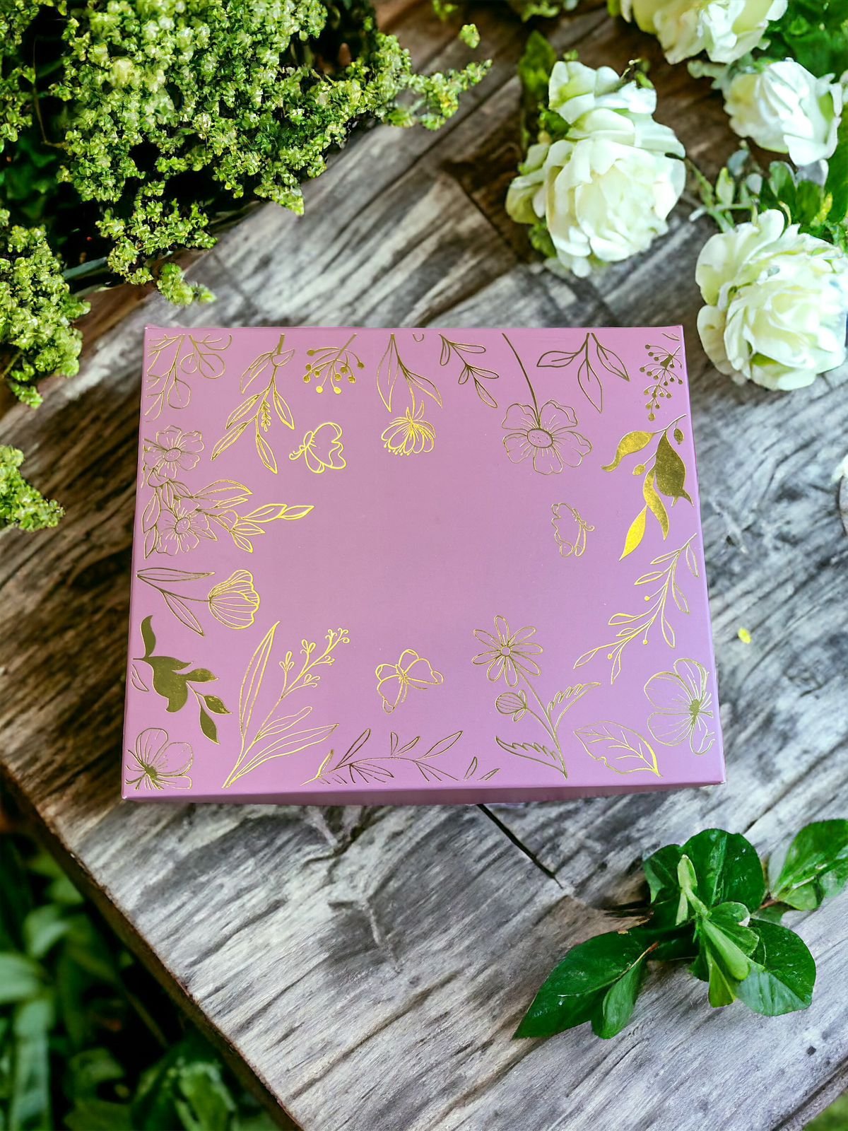 10PCS - SB HOLES FLORAL - Box kotak packaging dus sekat mika kue nastar - Image 7