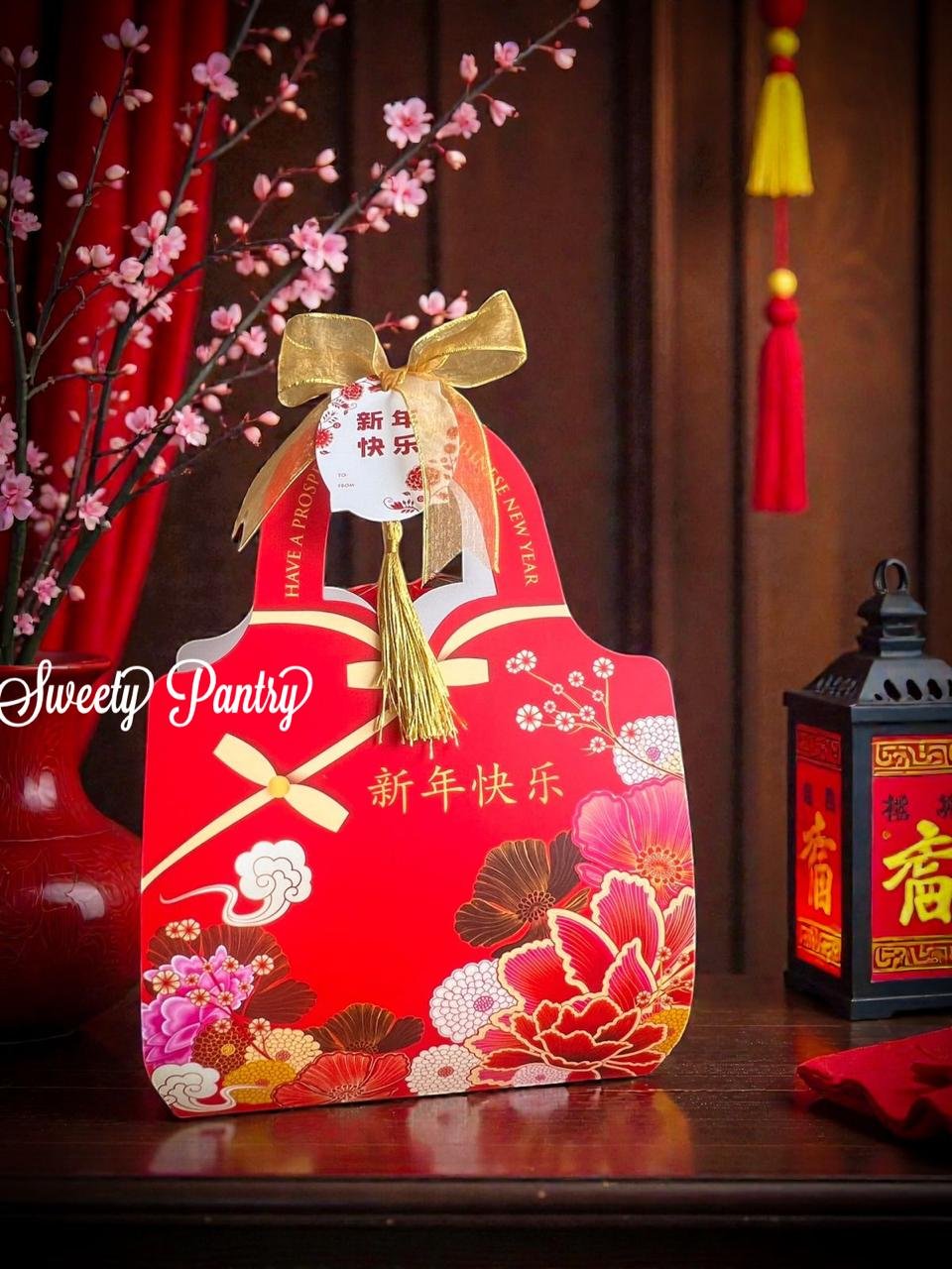 5PCS - FU JIAN - Box hampers imlek kotak packaging jar toples CNY