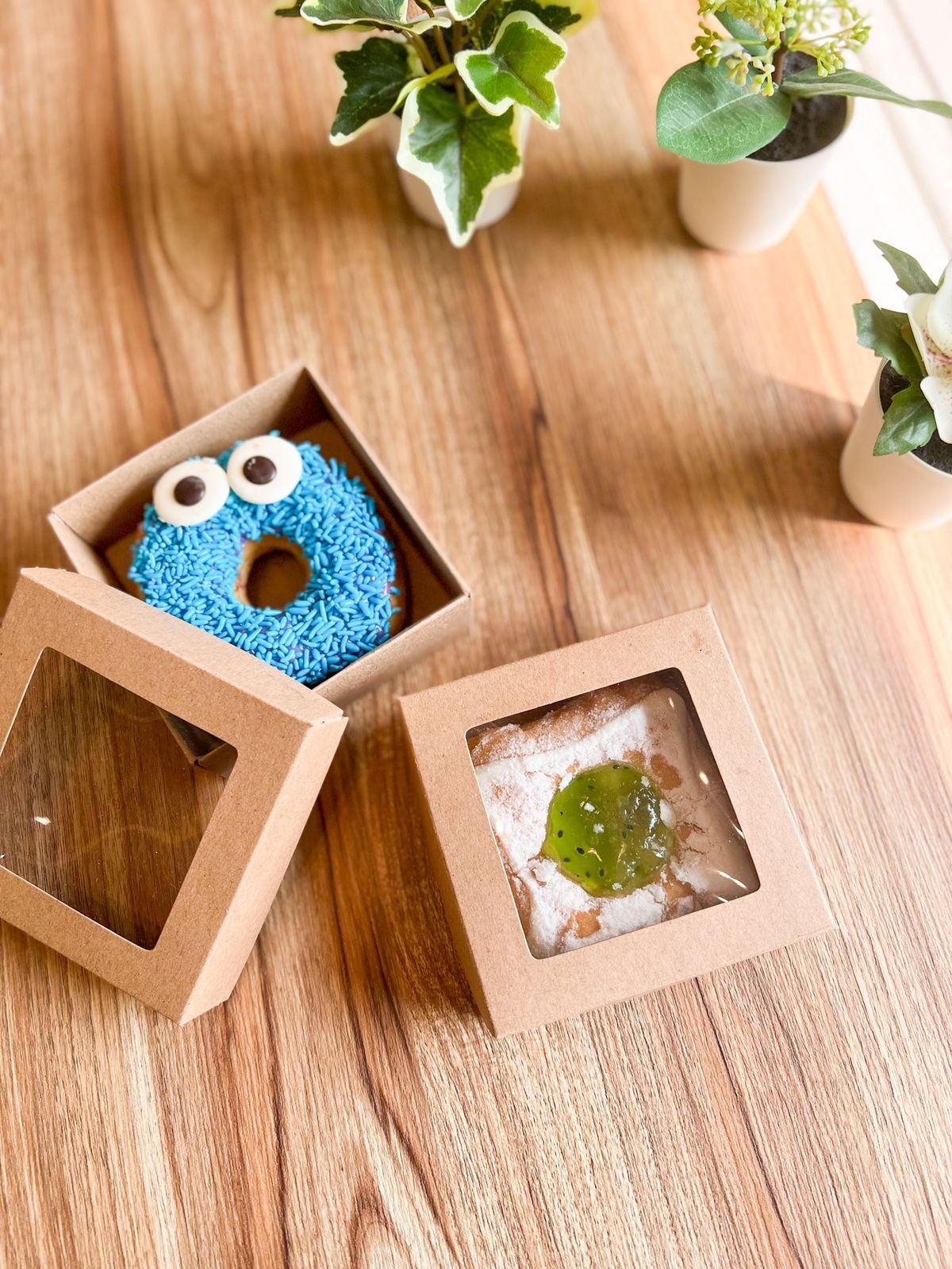 20PCS - GB101004 B - Gift Box Mika/Kotak Souvenir/Packaging Ukuran 10x10x4cm Brown - Image 3