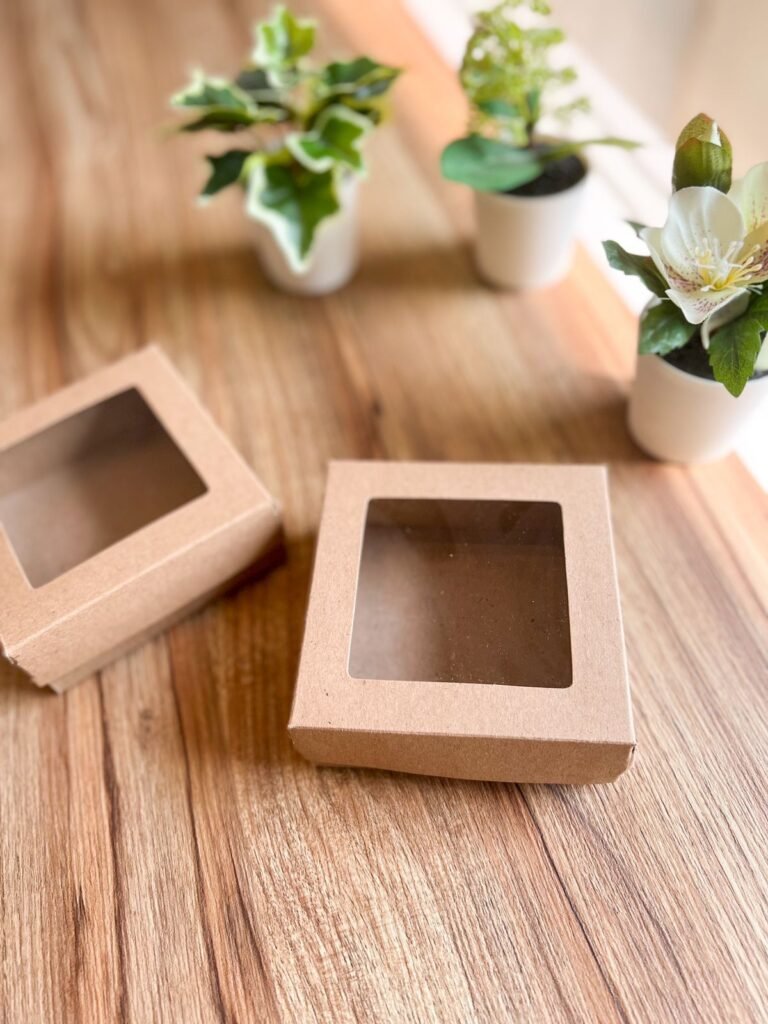 20PCS - GB101004 B - Gift Box Mika/Kotak Souvenir/Packaging Ukuran 10x10x4cm Brown