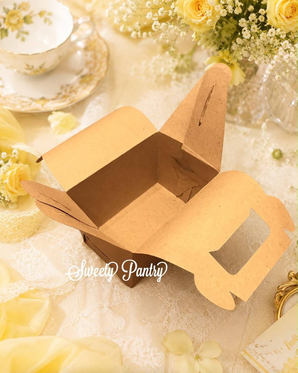 10PCS - GL151010 B - Dus Kue / Packaging Kue / MP box Ukuran 15x10x10cm Brown - Image 4
