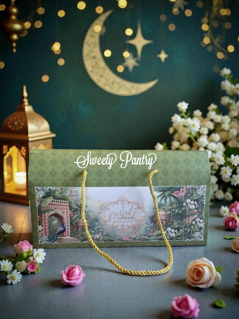 10PCS - HAZEL IF - Box hampers lebaran kotak packaging Idul Fitri jar toples isi 3 uk 500-600 ml