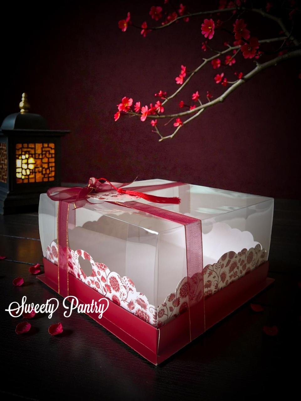 5PCS - MILKA IMLEK 22 - Cake box Dus Toples Imlek Packaging Kue Hampers CNY 22X22X12cm - Image 4