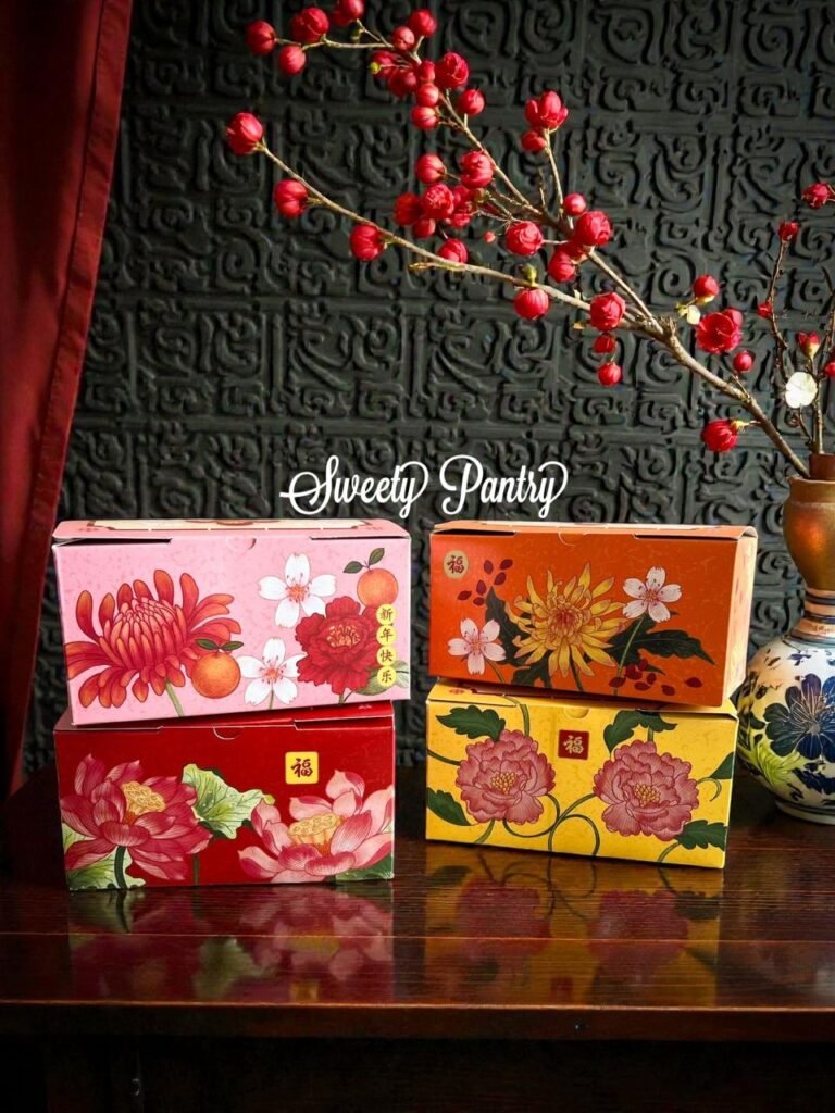 12PCS - PB TANGTAO - Kemasan Imlek Packaging Hampers CNY Box Toples Kue Kering