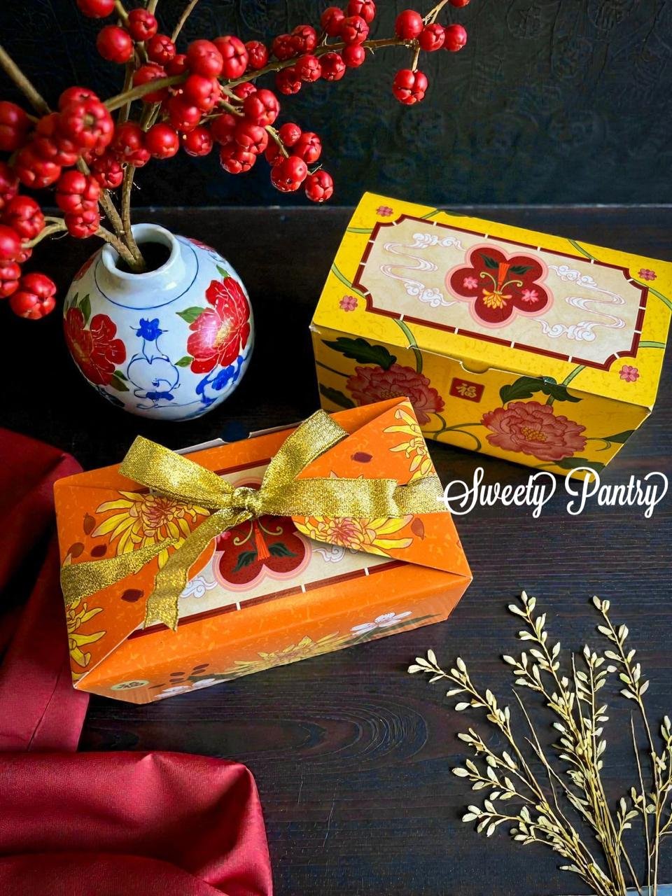 12PCS - PB TANGTAO - Kemasan Imlek Packaging Hampers CNY Box Toples Kue Kering - Image 3