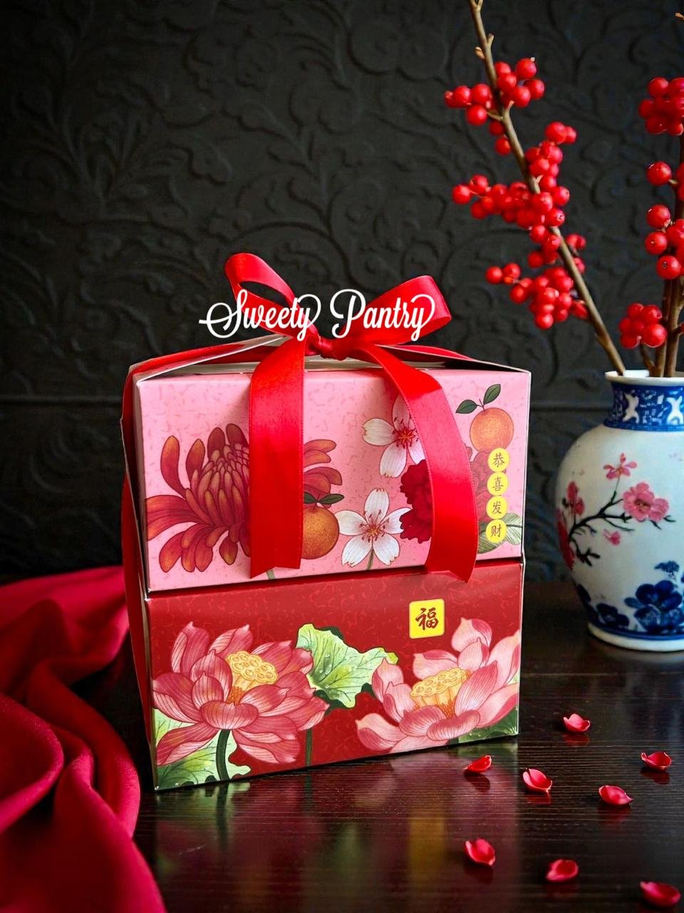 12PCS - PB TANGTAO - Kemasan Imlek Packaging Hampers CNY Box Toples Kue Kering - Image 4