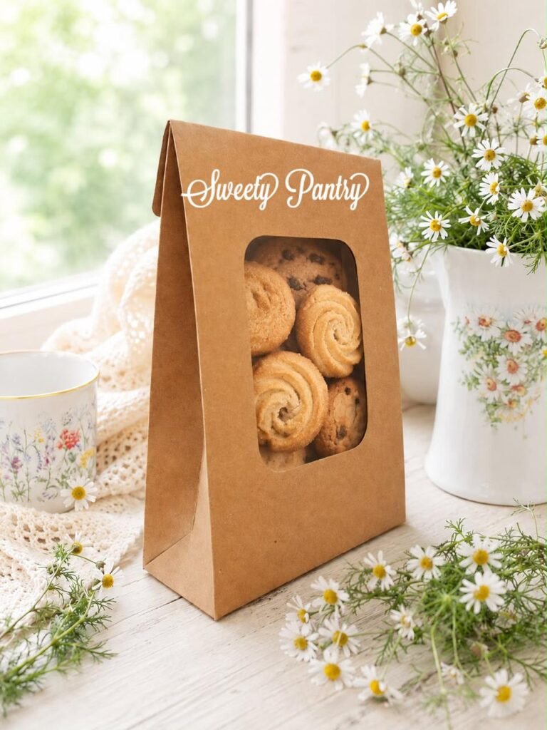10PCS - PB15226 - Paper Bag / Kemasan Snack / Kemasan Coffee / Kemasan Cookies 15x22 cm Coklat